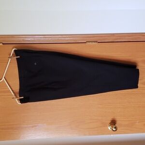 Womens plus size 20W petite length black dress pants.